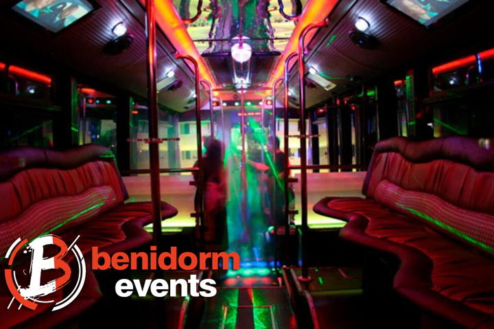 party bus from benidorm airport